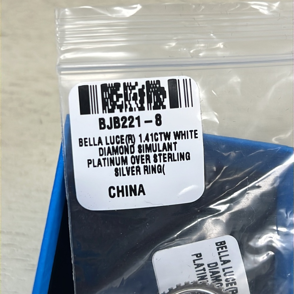 NIB - JTV White Cubic Zirconia Platinum Over Sterling Silver Ring 1.41ctw - Picture 8 of 9